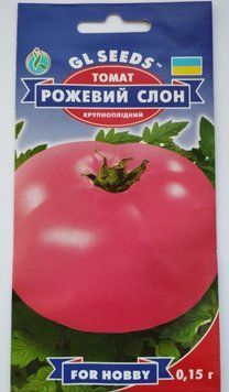 Томат Рожевий слон насіння (0,15 г) помідор середньоранній високорослий, For Hobby, TM GL Seeds RS-00826 фото