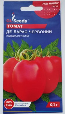 Томат Де барао червоний насіння (0,1 г) середньопізній високорослий, For Hobby, TM GL Seeds RS-00812 фото