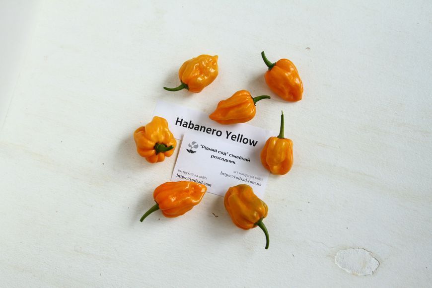 Перец Хабанеро желтый семена 0,25 гр. (прибл 50 шт) острый (Habanero yellow) до 350 000 SHU RS-00657 фото